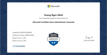 Hoàng Ngọc Minh - AZ-104: Microsoft Azure Administrator